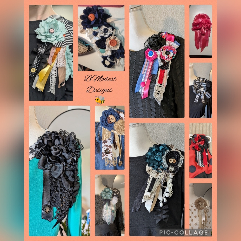 BModestDesigns Flower Pins